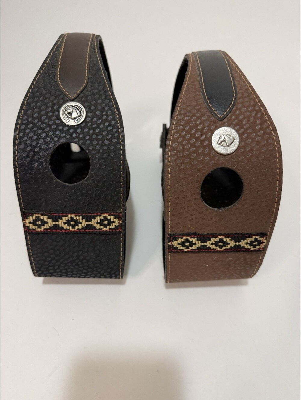 Vintage Leather Wine Bottle Holder From Argentina